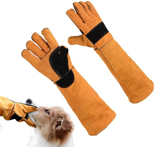 Hundebiss-Schutzhandschuhe,Verstärkte Sicherheits-Schutzhandschuhe | Handschuhe für den Umgang mit Katzen | für Gartenarbeit, Tierpflege, Kochen, Baden, Bauarbeiten, Schweißen und Arbeiten im