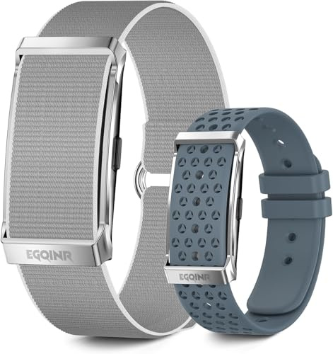 EGQINR Fitness Tracker for Men Women, Ultra-Thin Smart Bracelet with 20-30 Days Battery Life, 24/7 Heart Rate, SpO2, Sleep Monitor, 170+ Sports Modes Smart Watch, for Android iOS, Dual Straps