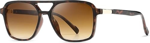 Retro solglasögon pilotglasögon 70-talet orange UV400 dubbel bro män | Vintage stil, glas, skydd, ram, rektangulära, klassiska pilotglasögon, utomhus, körning, sport, kvinnor, 1 st