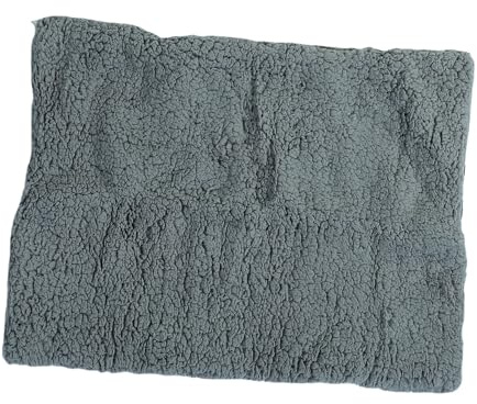 Juqrelith Haustier Wärmepad, 61x45cm, Grau, Weiche Plüschmatte, rutschfest - Komfortable Schlafunterlage, Wärmespeicherung, Für Hunde und Katzen (Hellgrau)