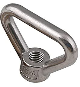 1St. 304 Edelstahl Marine Lifting Augenmutter Ringmutter M3 M4 M5 M6 M8 M10 M12 M14 M16 M18 M20 M24-M3, dreieckig