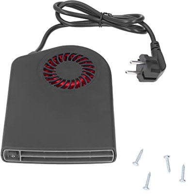 Auto Windschutzscheibenheizung, 1400W tragbare Autoheizung ABS Überhitzungsschutz Windschutzscheibenentfroster Demister für Autos EU-Stecker 230V 50Hz