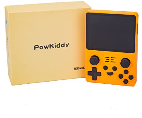 MOLVUS Console di Gioco Arcade Portatile RGB20S con 15.000 Giochi, Sistema Open Source IPS 16G + 64G da 3,5 Pollici, Console di Gioco retrò, Console Portatile Portatile per Adolescenti e Adulti