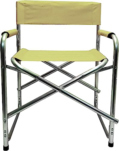 PRATESI REGISSEURSTUHL Ecru Stahl **cm.55X47X47,5/78