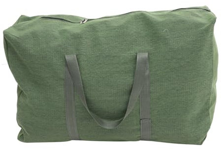 WOONEKY Große Reisetasche Aus Segeltuch Robuste Umzugstasche Olivgrün Hohe Kapazität Universelle Gepäcktasche Für Reise Lagerung Und Sport