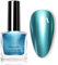 Mirror Chrome Metallic Nail Polish - Quick Dry Varnish for Stunning Nail Art - No UV Needed - Blue Plating Magic Mirror Gel Polish
