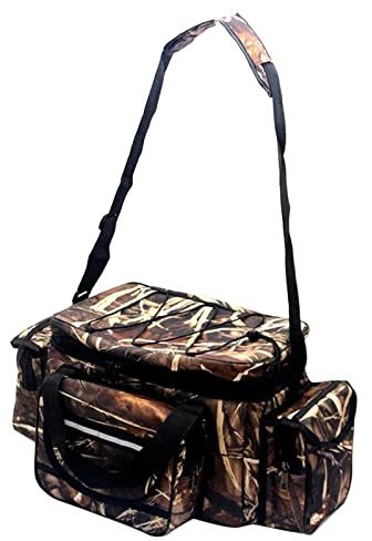 Pleayietoopiatiey Angeltasche mit mehreren Taschen, Ausrüstung, Crossbody-Tasche zum Meeresangeln, Schwarz , 50 x 25 cm