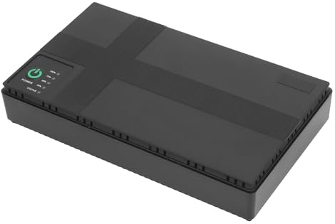 UPS Battery Backup 20000mAh Compacto Estable Ligera Estable Fuente de Alimentación Ininterrumpida para la Cámara de Seguridad del Enrutador MP4 Overload Sobrecarga Protex