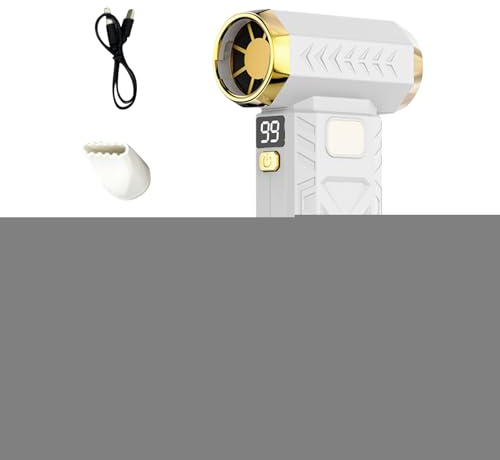 Soplador de Polvo – Ventillastare Inalámbrico justerbar de 3 velocidades, Turbina Recargable USB para Coche | Herramienta Potente para Ordenador, Electrónica, Jardín, Terraza, Taller, Hogar