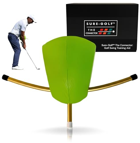 SURE GOLF The Connector – Golf Swing Training Aid Designed by Dan Frost | Improve Connection, Consistency & Strike Quality | Includes Knowledge Centre Access