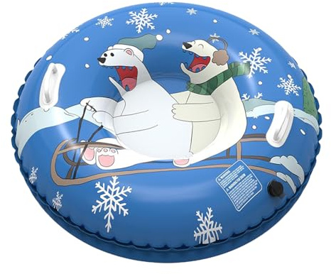 Tube de Neige d'hiver - Luge Gonflable Robuste - Prise sûre - Pelle à Neige résistante au Gel avec poignées - Jeu d'aventure en Plein air pour, Adolescents, arrière-Cour, Famille, Parc
