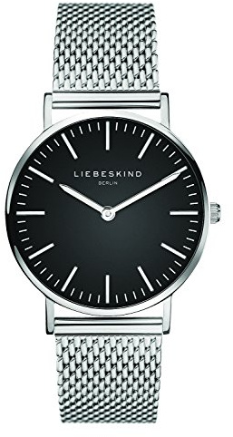 LIEBESKIND Damen Analog Quarz Armbanduhr mit Edelstahlarmband LT-0096-MQ
