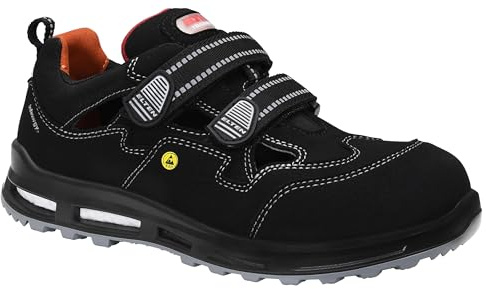 ELTEN Sicherheitsschuhe Scott XXT ESD S1PS, Damen und Herren, Textil, Kunststoffkappe (Leichter als Stahlkappe), leicht, sportlich 42, Schwarz-Rot