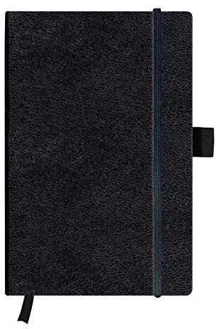 Herlitz Doppelpack 11369790 Notizbuch my.book Classic A5, 96 Blatt, blanko, schwarz