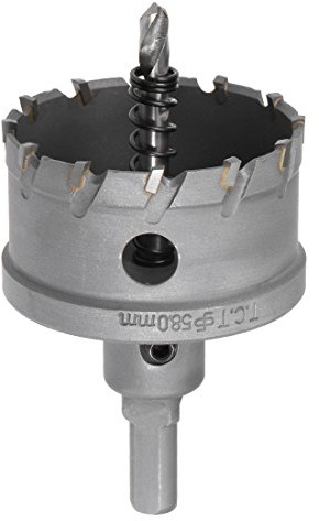 sourcing map Hartmetall Lochschneider, Lochsägen für 5mm Edelstahlblech Metall 58mm