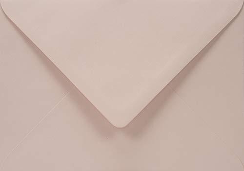 Netuno 100 Kuverts Blassrosa DIN B6 12,5x17,5 cm fein und festlich | 115g Sirio Color Nude · elegante rosafarbene Briefumschläge für Taufe, Geburt, Babyparty, Geburtstag & Einladungen