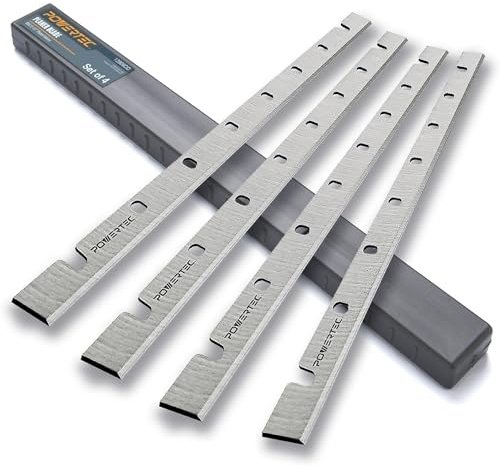 POWERTEC 12-1/2 Inch Planer Blades for DeWalt DW733 Planer, Replacement for DW7332 Planer Knives, Set of 4 (12809DD)