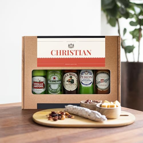 Personalisiertes Niederländisches Bierpaket - Mit Eigenem Namen Personalisierbar Authentische Biere aus Holland Enthalten Geschenk für Bierliebhaber