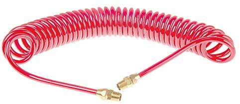 RS PRO USB Polyurethan Spiralschlauch Rot mit R1/4 Anschluss, Innen-Ø 5mm x 4m, 12bar
