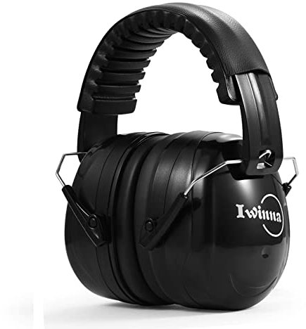 Iwinna Auriculares de protección auditiva para adultos, con cancelación de ruido, para adultos, jóvenes, ajustable, reducción de ruido, orejeras para trabajo, tiro, caza, soldadura, construcción