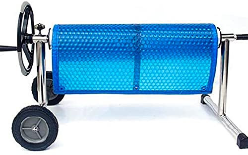 GDMING Solar-Poolabdeckung, Schwimmbad Plane PVC-Liner Warm Halten Blase Abdeckfolie Zum Rahmenpools Und Aufblasbarer Pool, 41 Größen (Color : Blue, Size : 732x366cm)