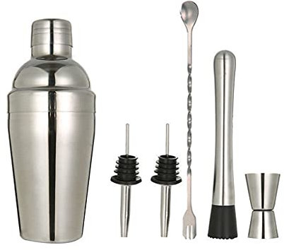 Xiaoli Cocktail Shaker Set Ensemble à Cocktail Shaker Set de Cocktail de 6 pièces - Outils de Bar - Cocktail en Acier Inoxydable Kit de Barman, Boisson Shaker Shakers à Cocktails (Size : B)