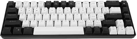 Mechanical Gaming Keyboard, RGB Backlit 68 Keys Wired Keyboard, Ergonomic Mini Gaming Keyboard with Hot Swap Switch, Blue Switch, Multimedia Function, for Windows, OS X, Linux