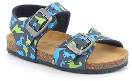 GRÜNLAND Junior Sandaletto Primi Passi con Dinosauri | AFRE SB0940 Blu-Multi 23