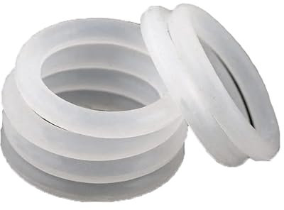 30 Stück weiße Silikon-O-Ringe, Dicke 5mm, Außendurchmesser 30–50mm, Gummi-O-Ring-Dichtung, 30x20x5mm