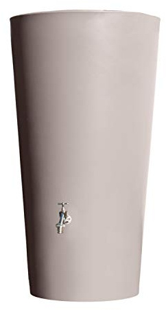 FLORANTIA Regentonne Rainbowl Flower 150 Liter Taupe