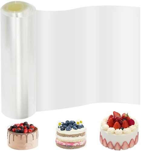 Cake Collars, ADERTOS 30cmx10m Thickened Acetate Cake Strips Transparent Acetate Roll Clear Mousse Cake Sheets Baking Surrounding Edge Tools for Chocolate Cake Mousse Cake, Crafting Decorating | Acetate Roll, Clear Mousse Cake Sheets, Baking Surrounding Edge Tools, for Chocolate, Cake, Mousse, Cake, Crafting Decorating