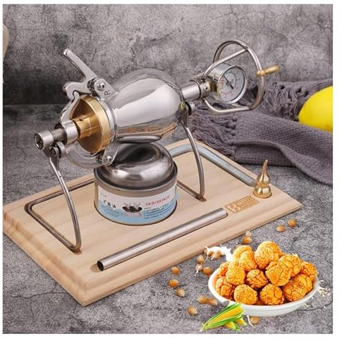 SFQEVHRZ Machine à maïs soufflé， Machine à Pop-Corn Haute Pression, Mini Pop-Corn à air sans Huile, amplificateur Alimentaire en Acier rétro nostalgique, Cadeaux for Noël, Halloween, fête à la Maison