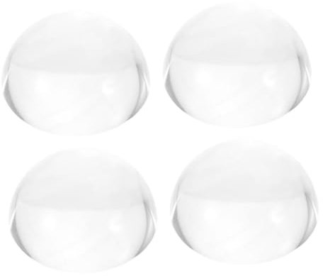 NUOBESTY 4pcs Glass Paperweights and Fabric Sewing Weights, 40mm Crystal Hemisphere Pattern Making Weights for Quilting, Calligraphy, and Desktop Decoration in