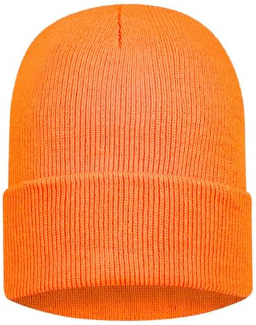 Hatstar Neon Beanie | zum Kostüm für Karneval Fasching 80er 90er Jahre Party | Damen Mütze - Herren Wintermütze Strickmütze