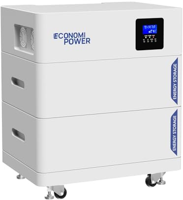 LiFePO4 48V 200Ah Lithium-Batterie, EconomiPower 10.24Wh Solar-Energiespeicher, Eingebautes 100A BMS, Ideal für Wohnmobil, Camping, Haus, Solar &Off-Grid Anwendungen