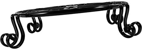 Milisten Elegant Iron Flower Pot Stand Metal Plant Rack Bonsai Plant Holder for Indoor Outdoor