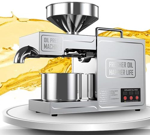 Estrattore Di Olio Pressa Per Olio Commerciale 820w Macchina Per Estrazione, Macchina Elettrica Per Olios Freddo/Caldo, Estrattore Per Olios Di Noci In Acciaio Inossidabile Semi Di Lino Arachidi