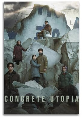 Concrete Utopia Posters Aesthetic Wall Art Canvas Decor Vintage Poster Decorative Painting for Living Room Bed Room 08x12inch(20x30cm) Unframe-style