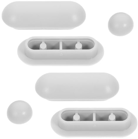 FOMIYES 8 Pièces Tampons Siège Toilette Universels Gris, Butoirs et Coussins de Rechange pour Abattant Wc, Kit Entretoises pour Bidet, Accessoires Salle de Bain Antidérapants et Faciles