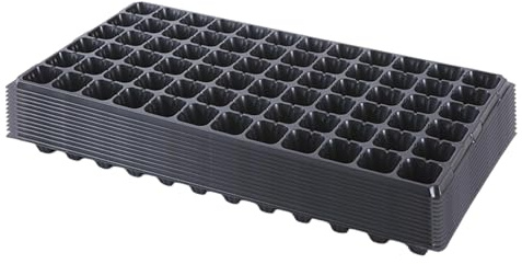 Ioensy 12 Pezzi Vassoio Coltivazione Piantine Vassoio Germinazione Vassoio Propagazione Vassoio Microgreens Resistente Riutilizzabile con Ampio Spazio Radici, 72 Celle