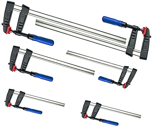 Leimzwinge Klemmzwinge Schraubzwinge 300/500/800 * 120mm je 2 Set 6 tlg