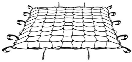Joytea 90x120cm a 180x240cm Rete portabagagli a bungee resistente con 12 ganci in ABS - Rete portabagagli per tetto auto a grande capacità, elastica, per viaggio e valigie