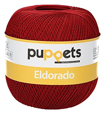 Puppets 4576016-04321 Häkelgarne, 100% Baumwolle, 4321, Stärke 16, 100g, 103 Gramm