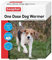 Beaphar 2 X One Dose Wormer for Medium Dogs 2 Tablets Worm Treatment for Dogs