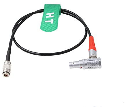 HangTon Timecode Cable Right Angle 0B 5 Pin Output to UltraSync ONE DIN1.0/2.3 for ARRI Alexa Camera NanoLockit Sound Devices (5pin angled to DIN)