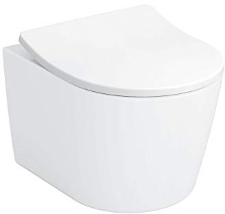 TOTO® RP® Compact Wall-Hung Elongated Toilet and DuoFit® In-Wall 0.9 and 1.6 GPF Tank System Copper Supply Line, Cotton White - CWT427227CMFG#WH