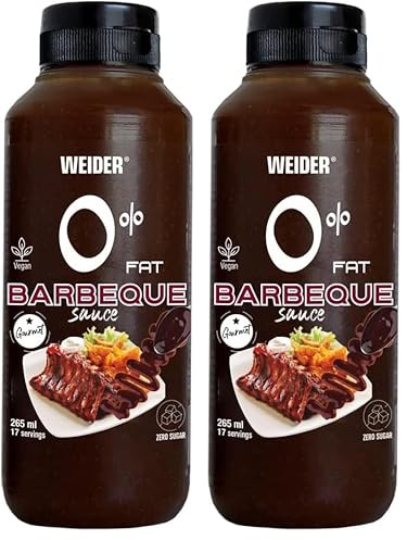 Weider Zero Barbecue Sauce. Zero Fat Sauce. Zero Sugar. 265 ml (Pack of 2)