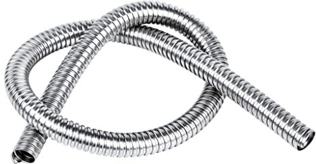 1 PCS 1 Meter Lang Länge Edelstahl 304 Metallrohrgewindeschlauch for Drahtkabel Flexibler Rohrhülsenschutzschlauch (Size : ID 8mm x 1M)