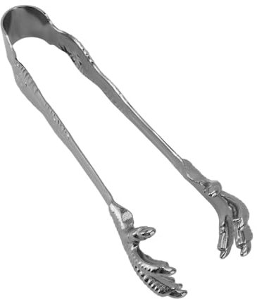 Pinces à Glace, Hockey sur Glace de 7 Pouces, Pinces à Glace Spéciales en Forme de Griffe D'aigle, Pinces de Service, Pinces à Pieds de Poulet en Acier Inoxydable (placage noir)