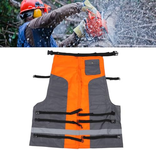 Fafeicy Robuste und Langlebige Elastische Kettensägen-Schutzhose, Patchwork-Design, Multifunktional, Breite Anwendung